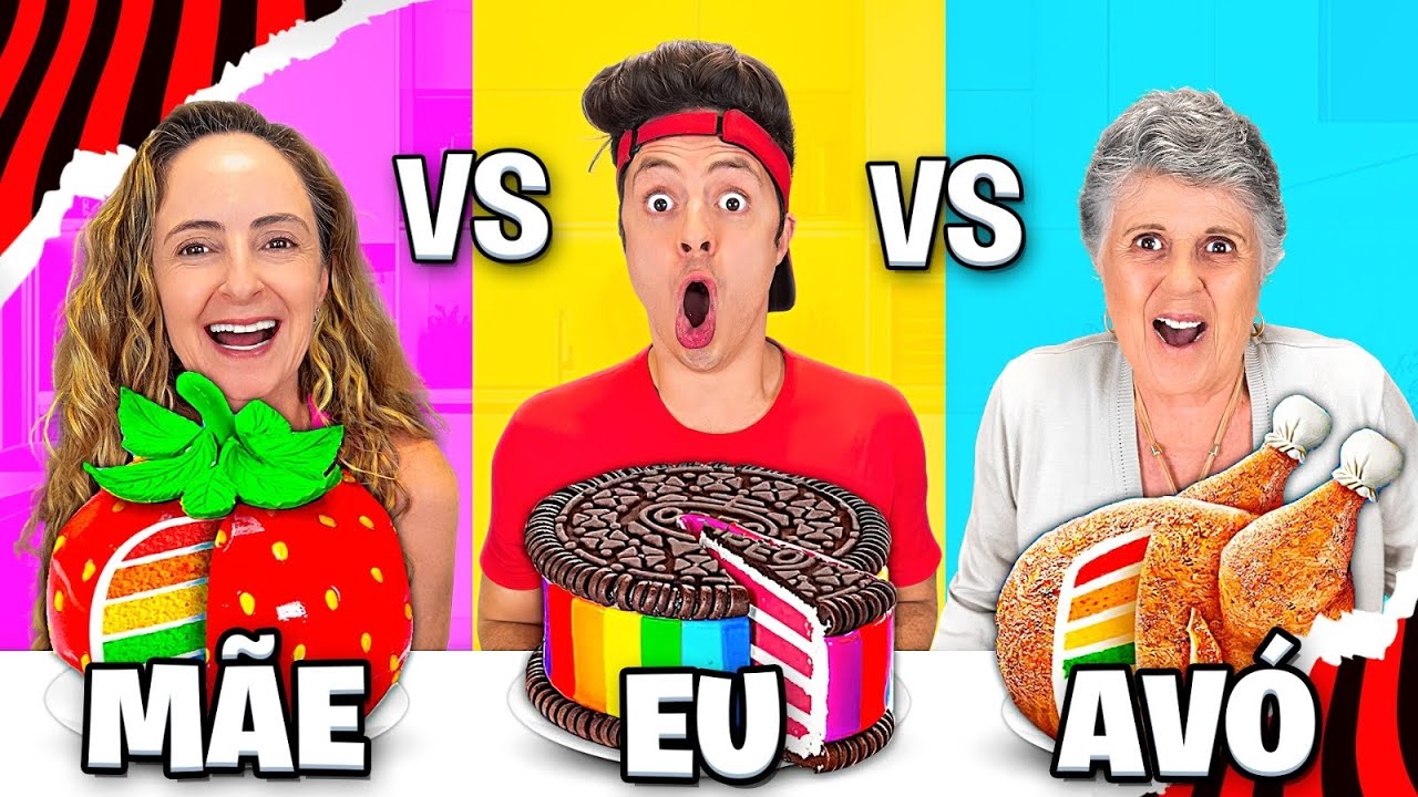 MÃE VS AVÓ VS FILHO! DESAFIO DAS GERAÇÕES