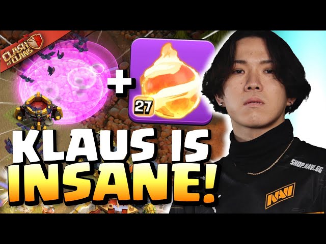 This is Klaus' MOST COMPLEX Fireball attack EVER ATTEMPTED! Clash of Clans class=