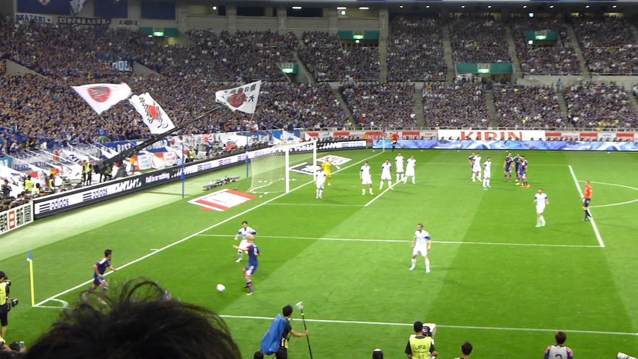 キリンカップ2014_5/27 日本代表VSキプロス_ショートコーナー_in埼玉 YouTube