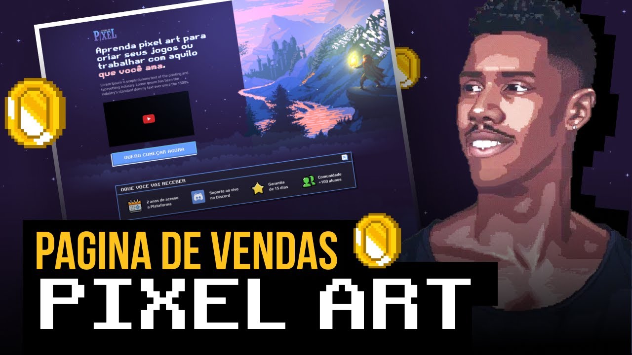 Como Criar uma Página de Vendas Incrível em Pixel Art - Passo a Passo ...