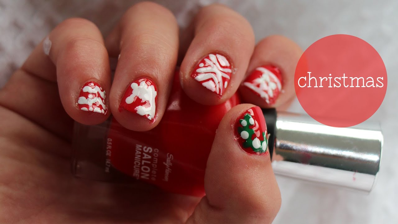 4. Cute Christmas Sweater Nail Ideas - wide 7