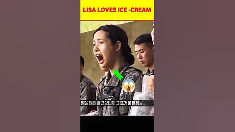 Lisa's Reaction Is Priceless With Her Favorite Ice cream 😱🍦 #blackpink #lisa #shorts #reaction