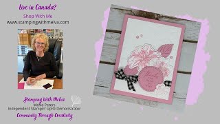 Live with Stamping With Melva - Stampin Up! Happy Hibiscus