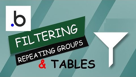 How to Add Filters to Repeating Groups or Tables in Bubble.io | Bubble Filtering Tutorial