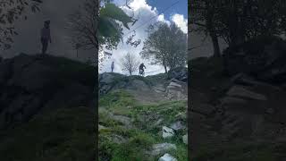 Beech Mtn.  Drop under lift. #downhill #rockdrop #bike #mountainbike #beech #beechmountain