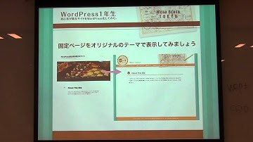 WordPress１年生 （HTMLをWordPressテーマ化する）