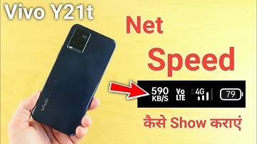 How to show net speed in Vivo y21t, vivo y21t enable daily data used, Vivo y21t net speed