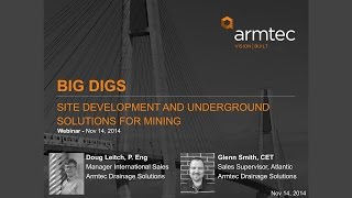 Webinar - Big Digs Site Development and Underground Solutions for Mining