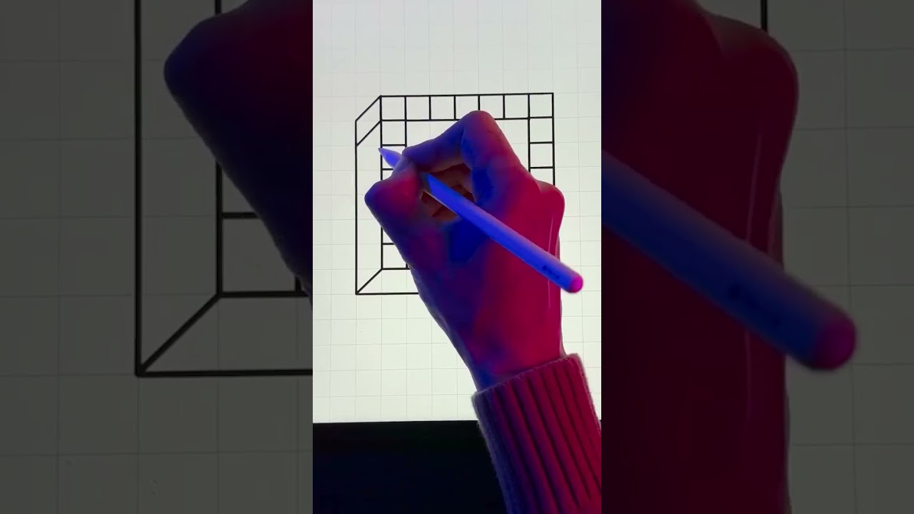 How to draw an optical illusion￼ from the app free flow #{@Mr.PankitNotFound}