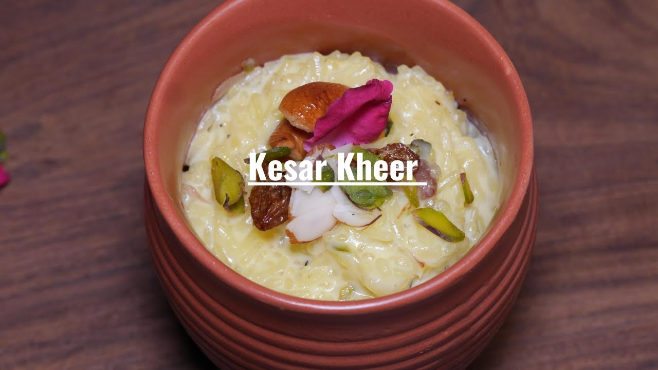 kesar Kheer | Indian rice Pudding | Raksha- Bandhan special - YouTube