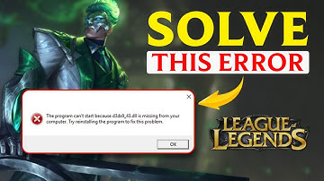 How to Fix D3dx9_43.dll is Missing Error in League of Legends | D3dx9_43.dll Missing from Computer