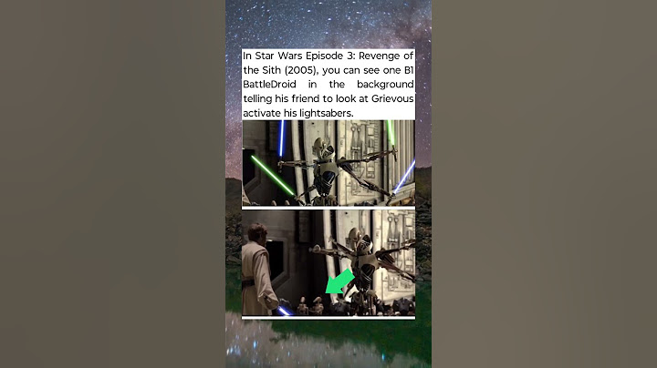 A Battle Droid Points at Grievous Like a Fanboy 👀⚔️