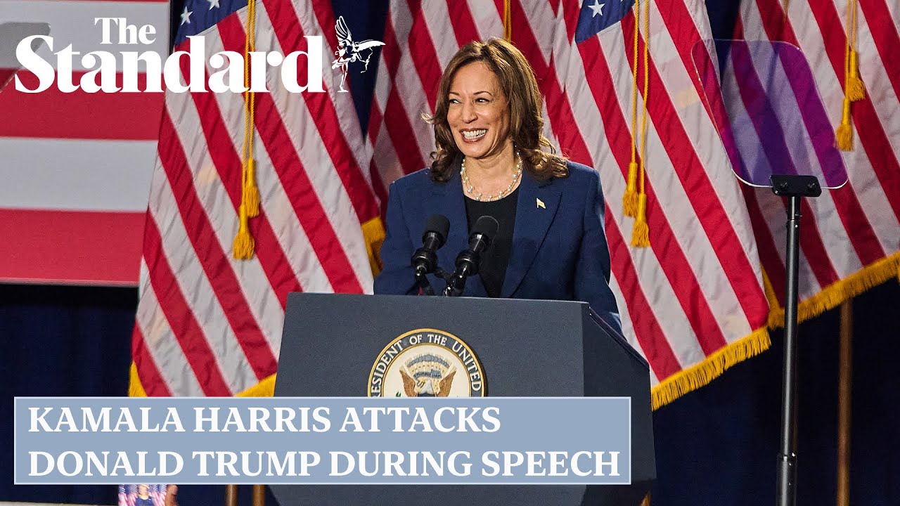 Kamala Harris attacks Donald Trump at first campaign rally in Wisconsin ...