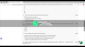 Computer vision and image processing  Fundamentals and Applications#week 1#assignment1#nptel