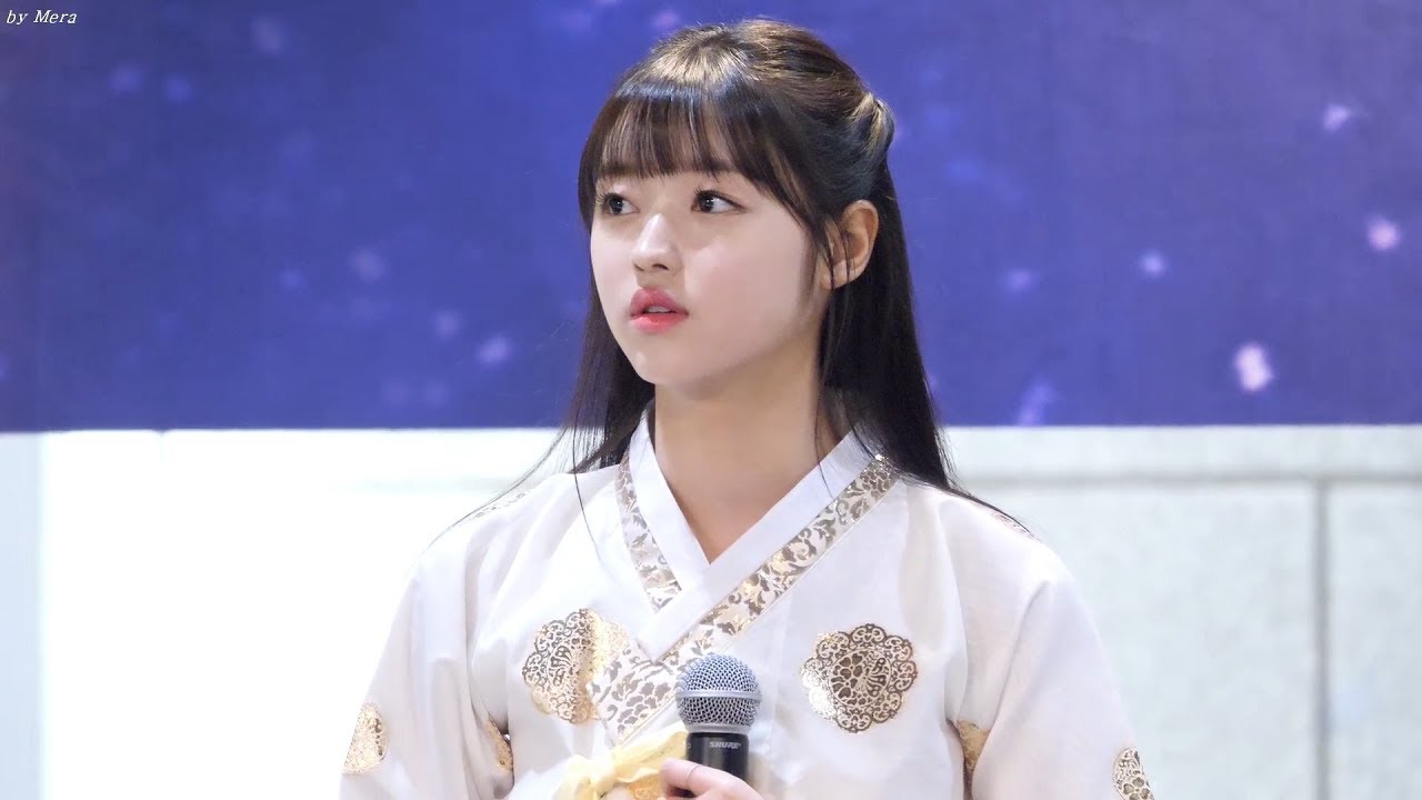 180218 오마이걸 (OH MY GIRL) 포토타임 및 마무리 멘트 한복 [유아] YooA 직캠 Fancam (오마이걸팬사인회 잠실롯데월드몰) by Mera