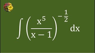 2nd method to evaluate the indefinite integral using basic techniques (Mis-2809A)