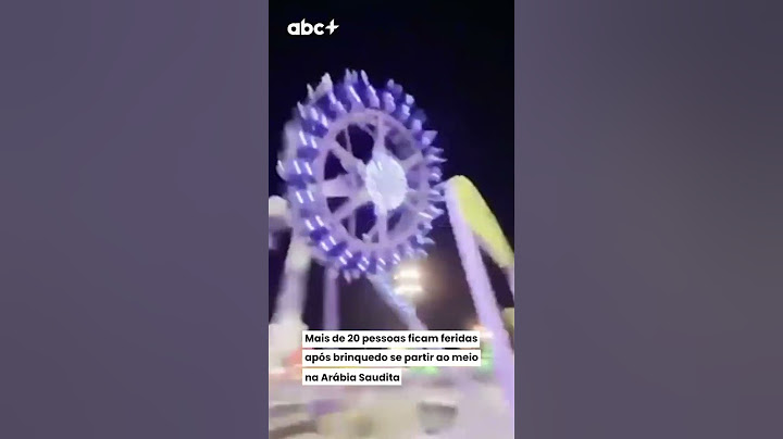 Mais de 20 pessoas ficam feridas após brinquedo se partir ao meio na Arábia Saudita