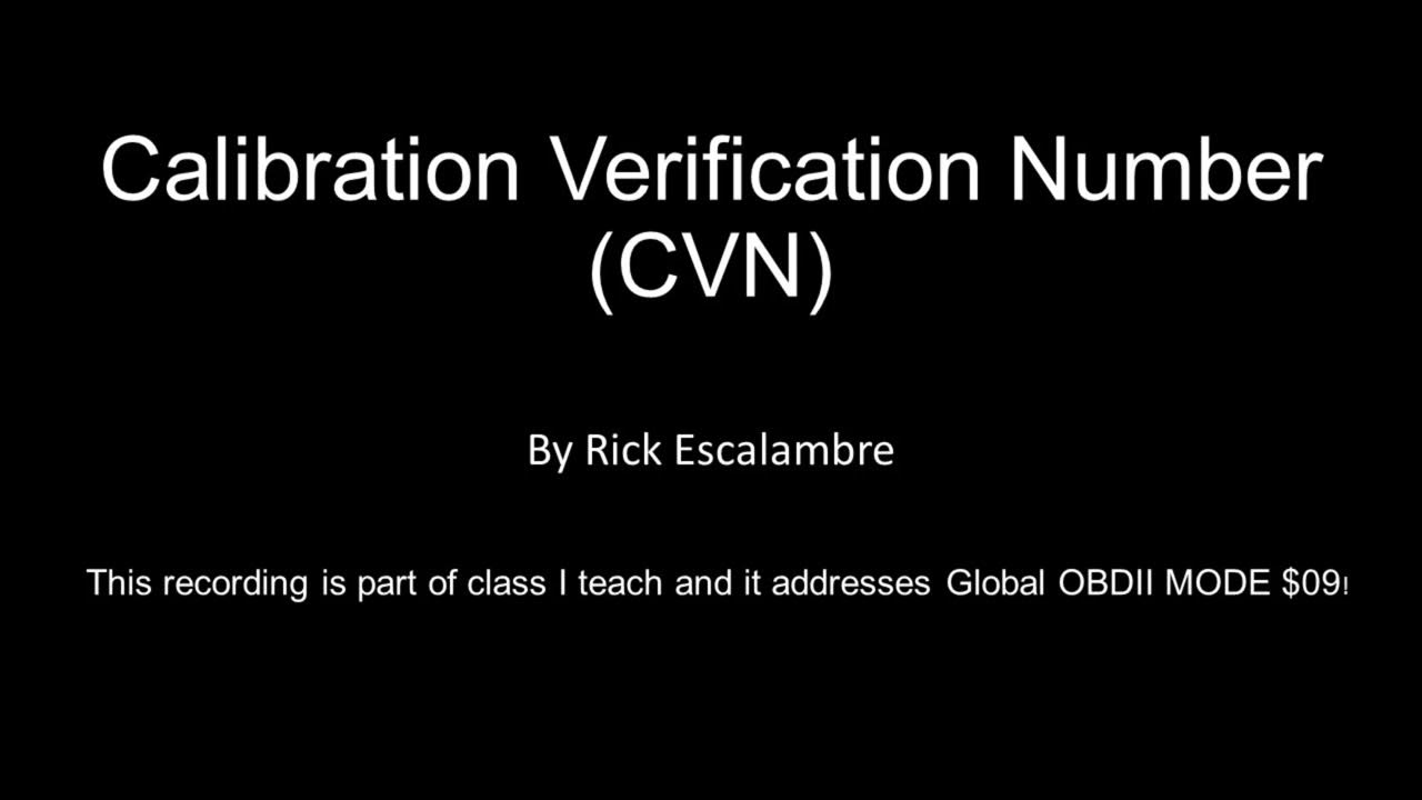 Calibration Verification Number YouTube