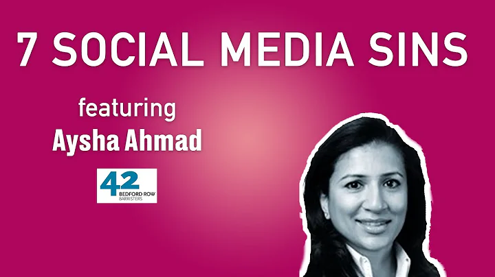 7 social media sins | Aysha Ahmad | Bitesized UK E...