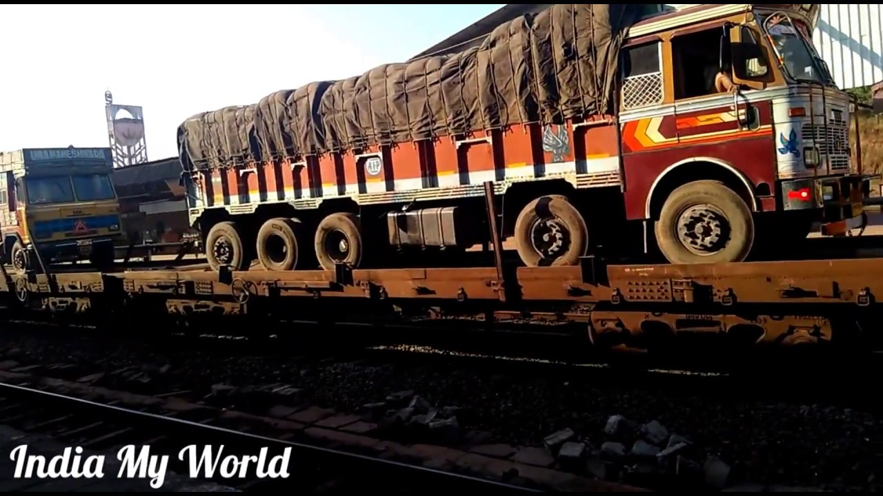 Heavy Ro Ro Service Save Time and Fuel Konkan Railway YouTube