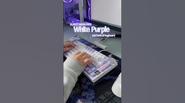 AJAZZ AK820 PRO || White and Purple setup.