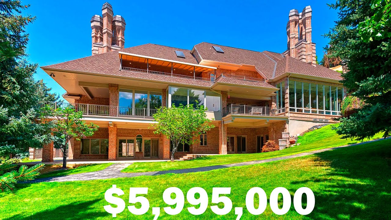 Luxurious mega mansion near the Wasatch Mountains in Utah for $5,995,000.