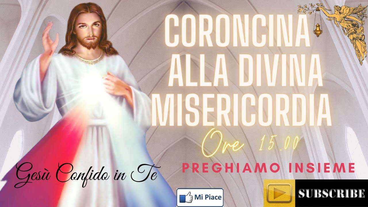 CORONCINA ALLA DIVINA MISERICORDIA - SEGUE . 24 ORE DELLA PASSIONE 4° ORA  8- 3  - 2026