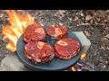 $100 Whiskey Flamed Steak in the Forest | Ultimate Outdoor Cooking #wildcooking