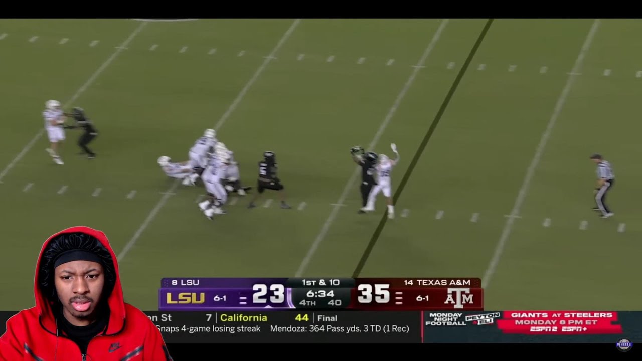 Marcel Reed Highlights MARCEL REED IS HIM REACTING TO 8 LSU vs 14 TEXAS A&M FULL GAME ...