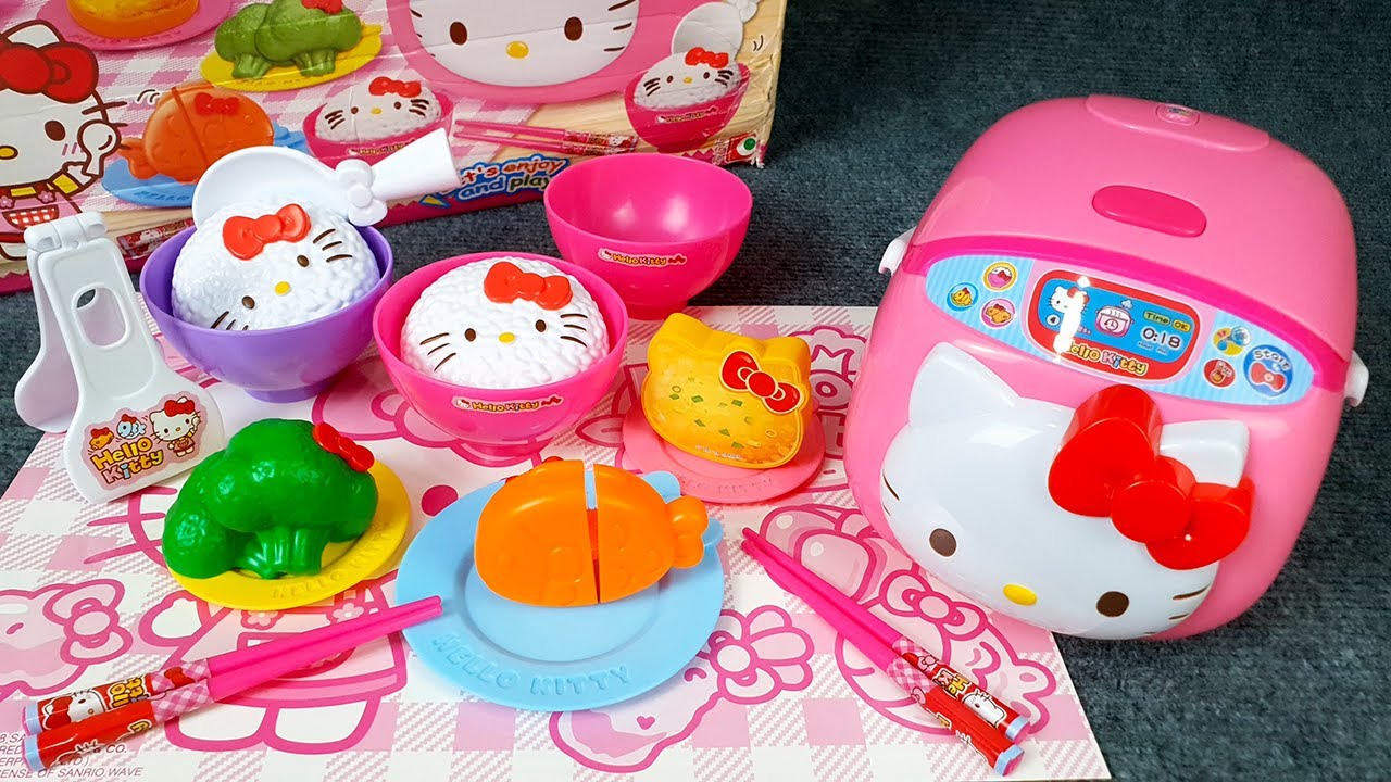 11 minutes Satisfying with Unboxing Hello kitty Rice Cooker ASMR