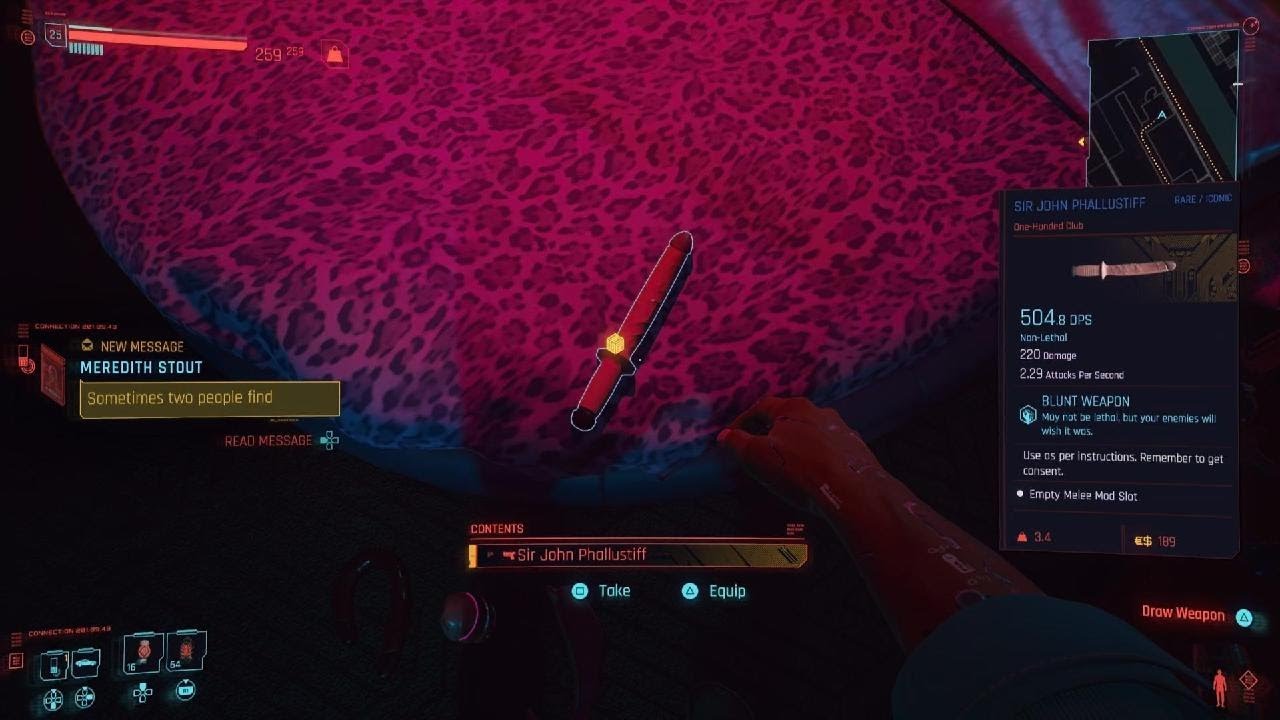 Cyberpunk 2077 blunt weapon YouTube