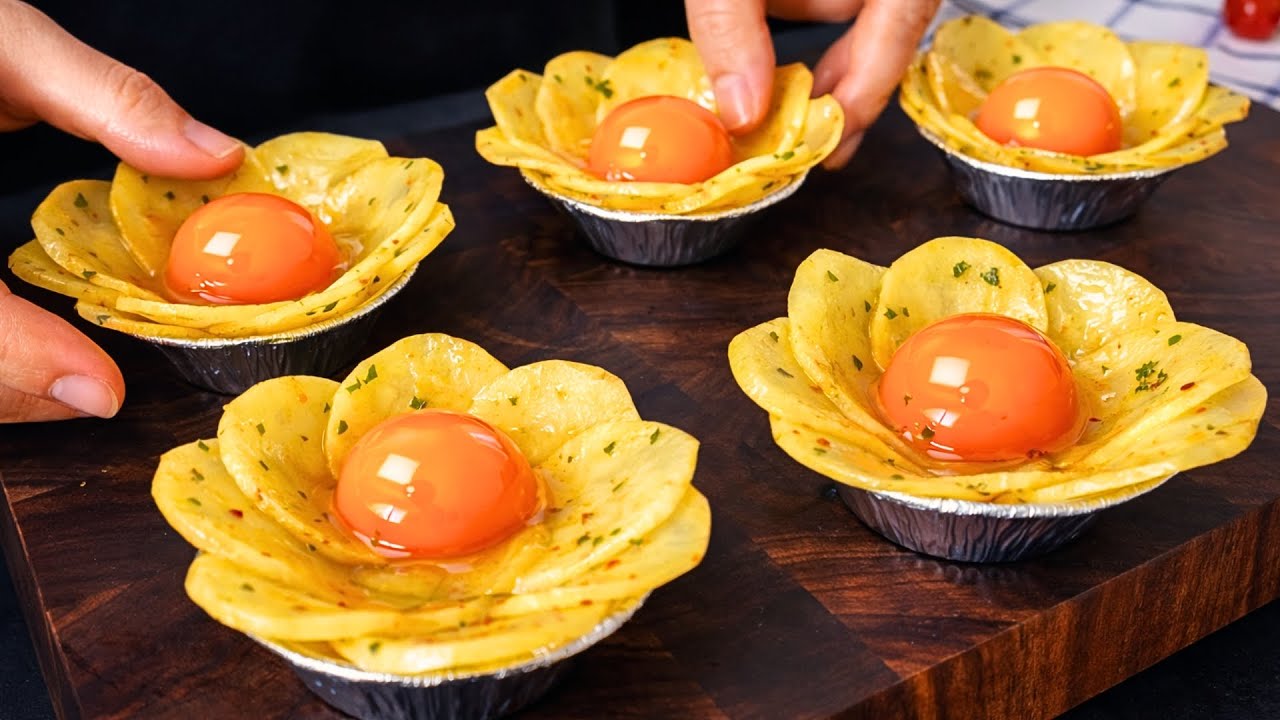 Just Mix 3 Eggs and Potatoes! This Dish Will Impress Everyone Instantly!