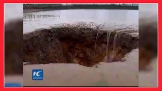 SINKHOLE opens up in CHINA and COLOMBIA 1st April 2016