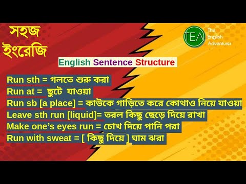 English Sentence Structure I Using the word 'RUN' [L-3] - YouTube