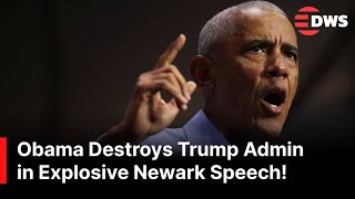 “We Are Citizens, Not Subjects!” Obama's Fiery Speech at Newark Rally on Trump | DWS News | AC1Z