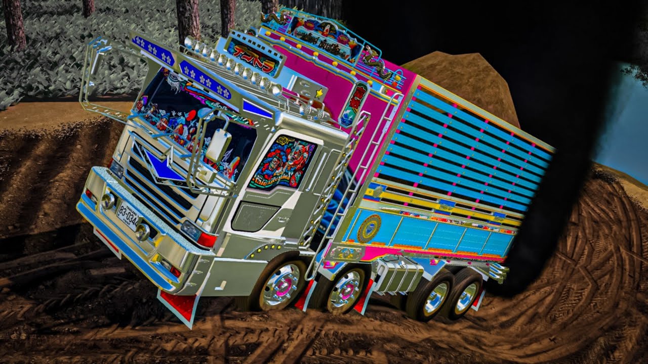 Самосвал с грунтом не смог выбраться из карьера и был сбит машиной, которая взорвалась. FARMING S...