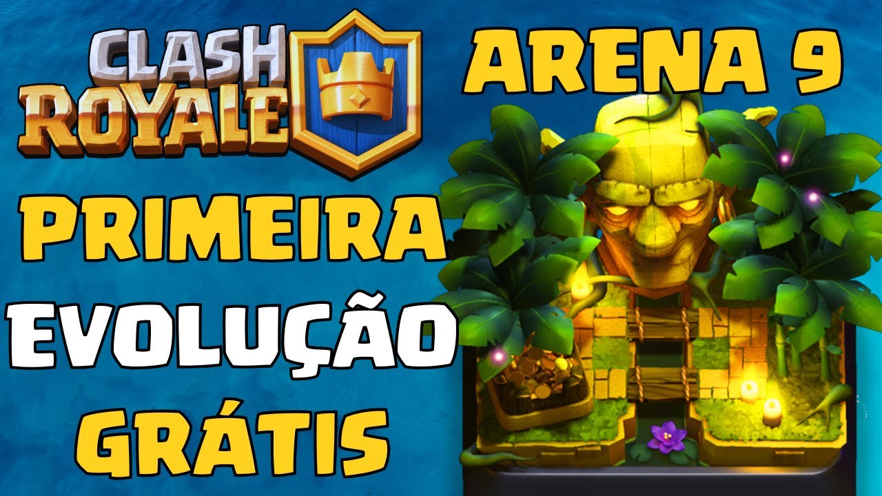 DESBLOQUEANDO A PRIMEIRA EVOLUÇÃO DE GRAÇA! MELHOR DECK ARENA 9! - Clash Royale Ep. 9