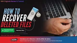 how to recover deleted files from pen drive | stellar data recovery software review & tutorial