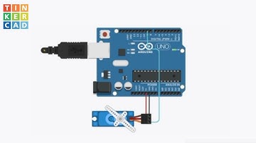 How to Control a Servo Motor Using Arduino in Tinkercad - 0° to 180°
