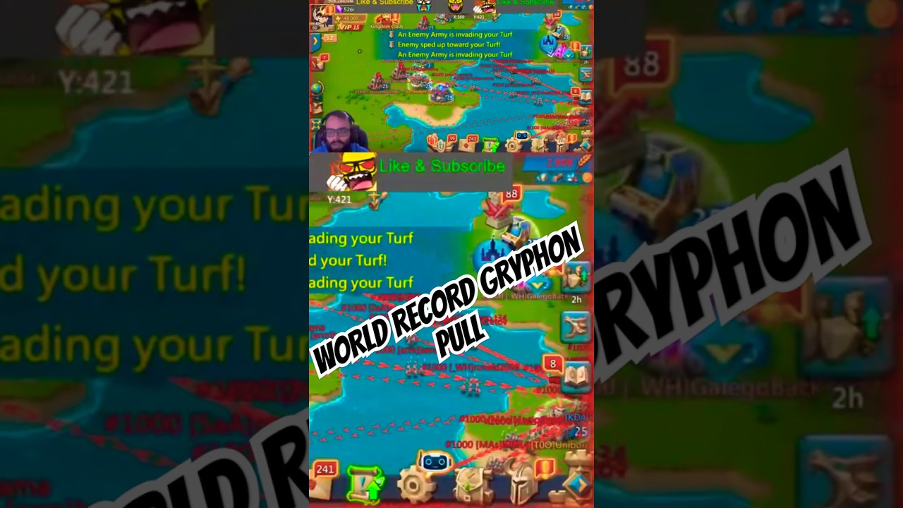 BIGGEST GRYPHON PULL EVER! 55 MILLION KILLS VS JAPANESE RALLY PARTY