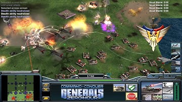 C&C Generals - Zero Hour: 1 vs. 7 - Laser vs. 7 Hard USA & Toxin (Egyptian Entrance)