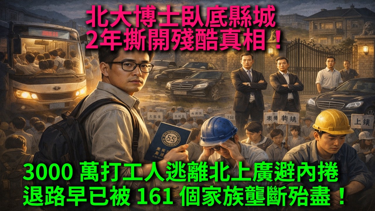北大博士卧底县城 2 年撕开残酷真相！3000 万打工人逃离北上广避内卷，退路早已被 161 个家族垄断殆尽！