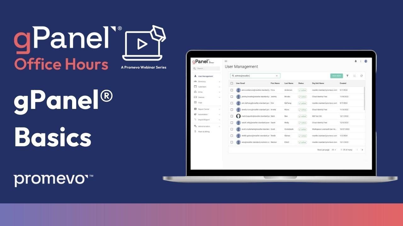 gPanel Basics: May 2025