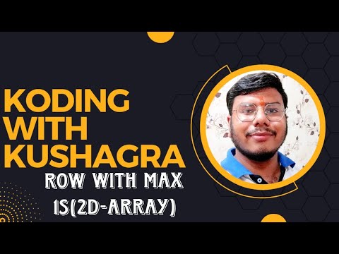 "Rows with max-1s(2D-Array)