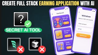 Create Full Stack Earning Application With AI - No Coding Required!