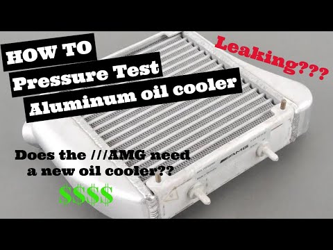 Pressure testing an aluminum cooler