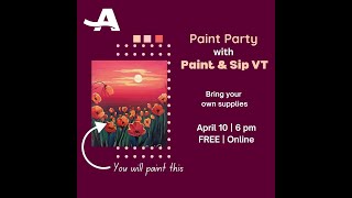 AARP NH Paint & Sip April 2024 Poppies screenshot 3