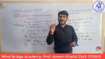 ICS Computer part 1, Hardware and Software - Ch 1 Basics of Information Technology - ICS Part 1