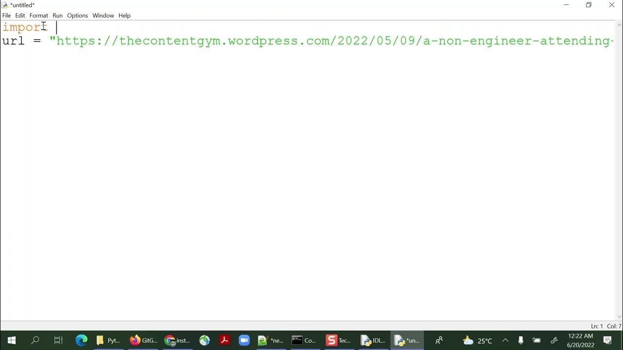 [1] Get Content from a webpage using Python - YouTube