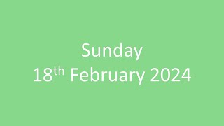 QBC Sunday Service 18th February 2024